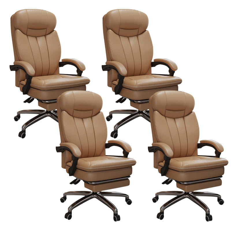 Modern Height Adjustable Executive Chair Padded Arms Included Managers Chair for Office