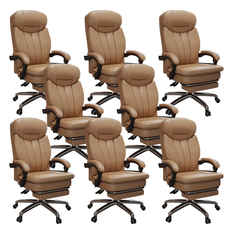 Modern Height Adjustable Executive Chair Padded Arms Included Managers Chair for Office