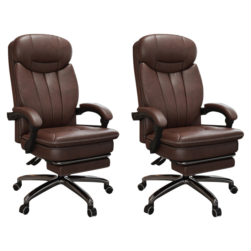 Modern Height Adjustable Executive Chair Padded Arms Included Managers Chair for Office