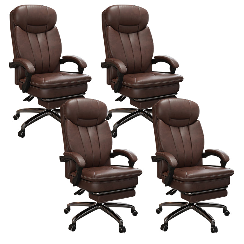 Modern Height Adjustable Executive Chair Padded Arms Included Managers Chair for Office