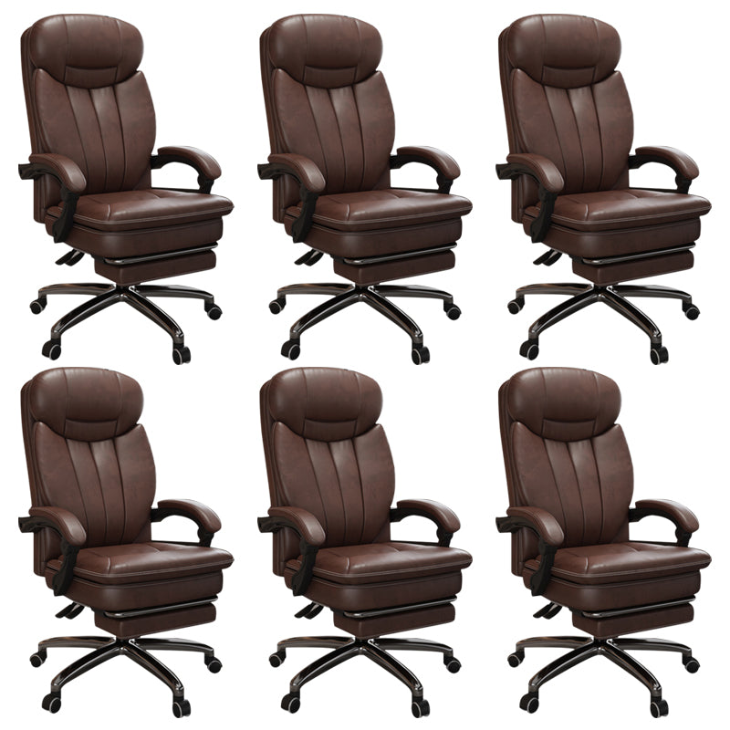 Modern Height Adjustable Executive Chair Padded Arms Included Managers Chair for Office