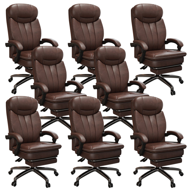 Modern Height Adjustable Executive Chair Padded Arms Included Managers Chair for Office