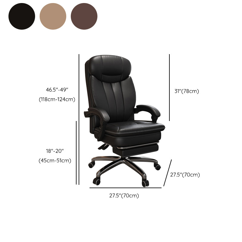 Modern Height Adjustable Executive Chair Padded Arms Included Managers Chair for Office