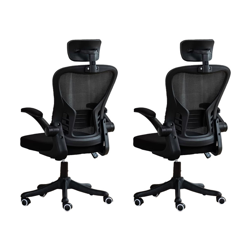 Padded Arms Office Chair Tilt Mechanism No Distressing Ergonomic Slide Chair with Wheels