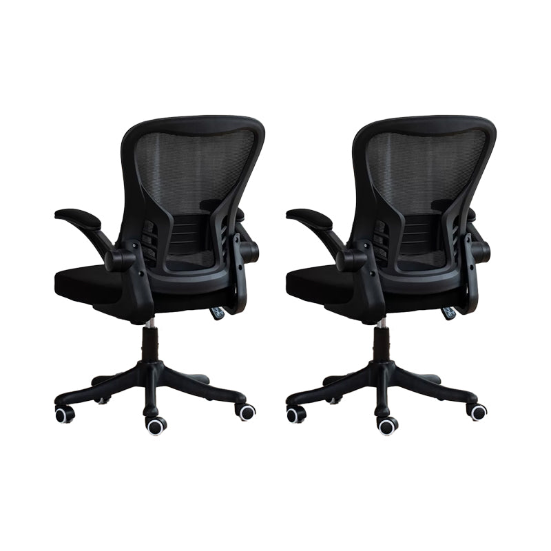 Padded Arms Office Chair Tilt Mechanism No Distressing Ergonomic Slide Chair with Wheels