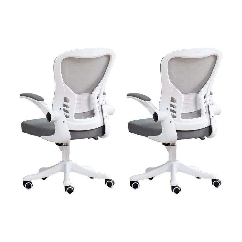 Padded Arms Office Chair Tilt Mechanism No Distressing Ergonomic Slide Chair with Wheels