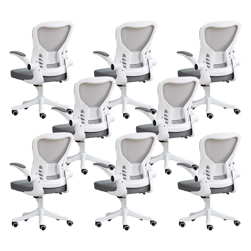 Padded Arms Office Chair Tilt Mechanism No Distressing Ergonomic Slide Chair with Wheels