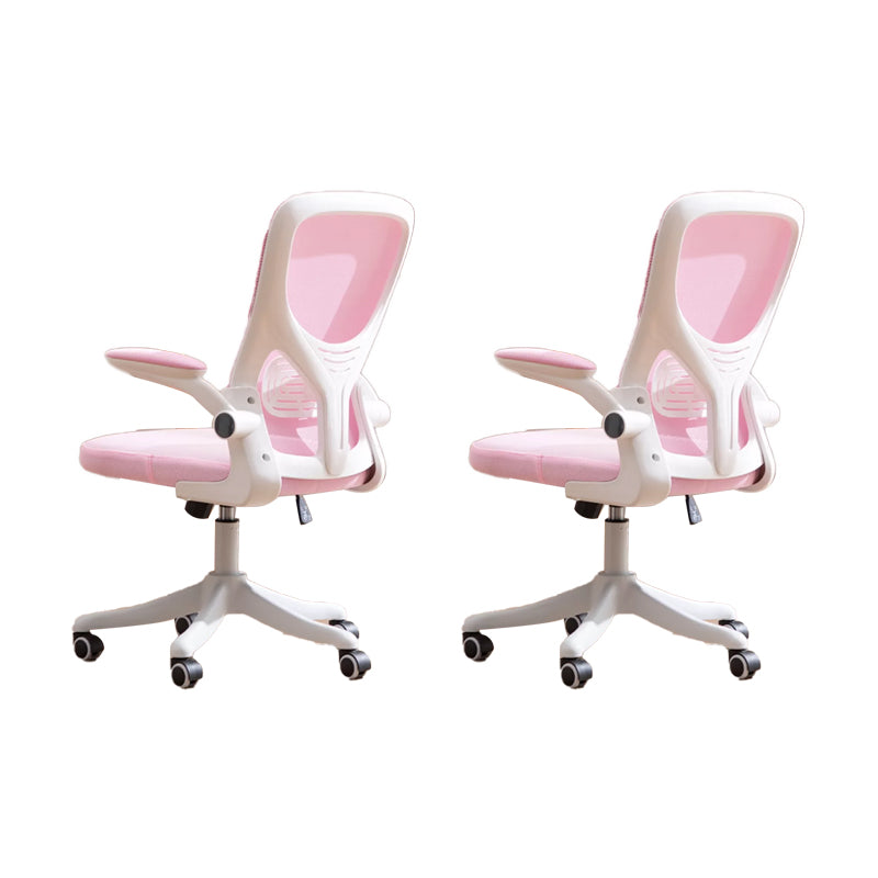 Padded Arms Office Chair Tilt Mechanism No Distressing Ergonomic Slide Chair with Wheels