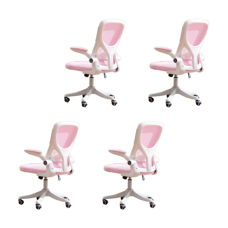 Padded Arms Office Chair Tilt Mechanism No Distressing Ergonomic Slide Chair with Wheels