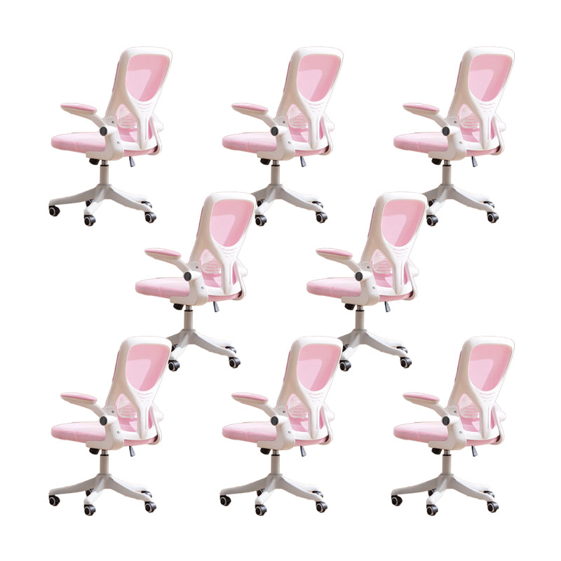 Padded Arms Office Chair Tilt Mechanism No Distressing Ergonomic Slide Chair with Wheels