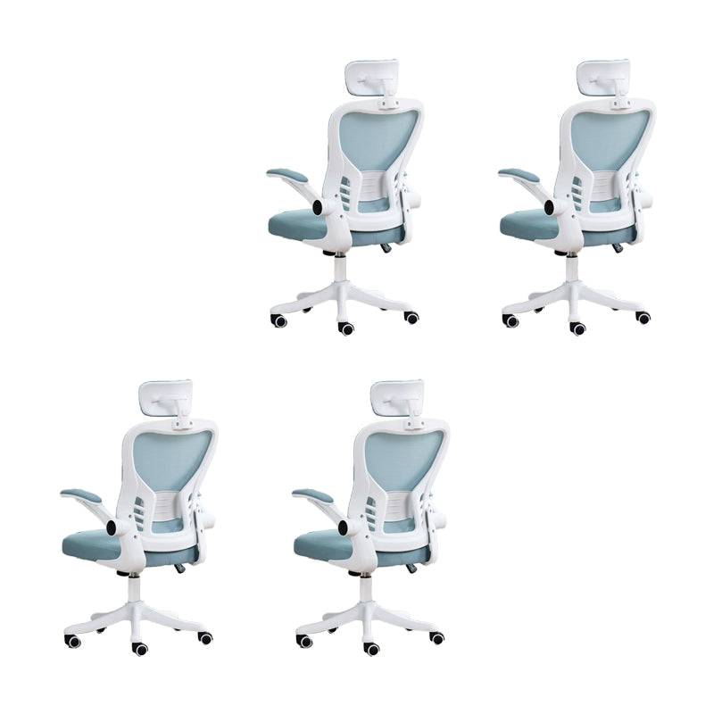 Padded Arms Office Chair Tilt Mechanism No Distressing Ergonomic Slide Chair with Wheels