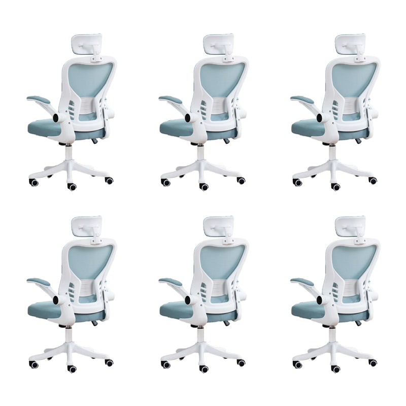 Padded Arms Office Chair Tilt Mechanism No Distressing Ergonomic Slide Chair with Wheels