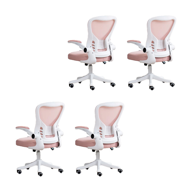 Padded Arms Office Chair Tilt Mechanism No Distressing Ergonomic Slide Chair with Wheels