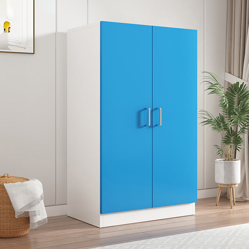 Contemporary Wooden Kids Closet High Gloss 2-Door Coat Locker