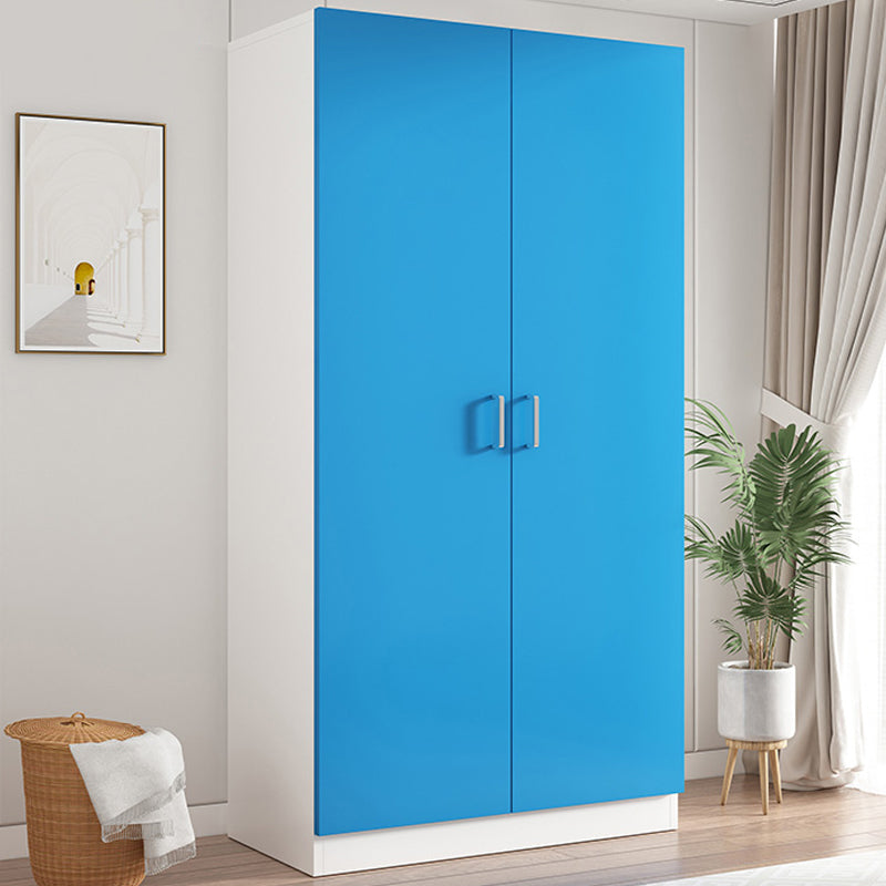 Contemporary Wooden Kids Closet High Gloss 2-Door Coat Locker