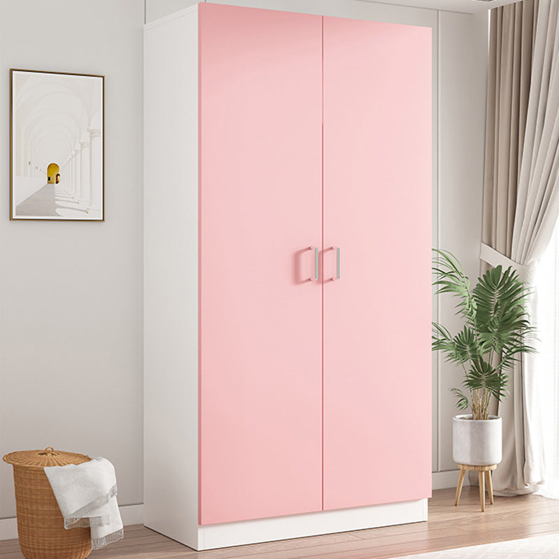 Contemporary Wooden Kids Closet High Gloss 2-Door Coat Locker