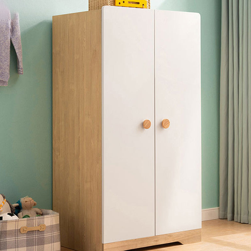 Urban White 2-Door Coat Locker Wooden High Gloss Kid's Wardrobe