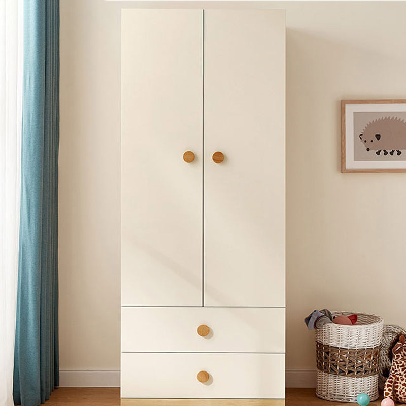 Urban White 2-Door Coat Locker Wooden High Gloss Kid's Wardrobe