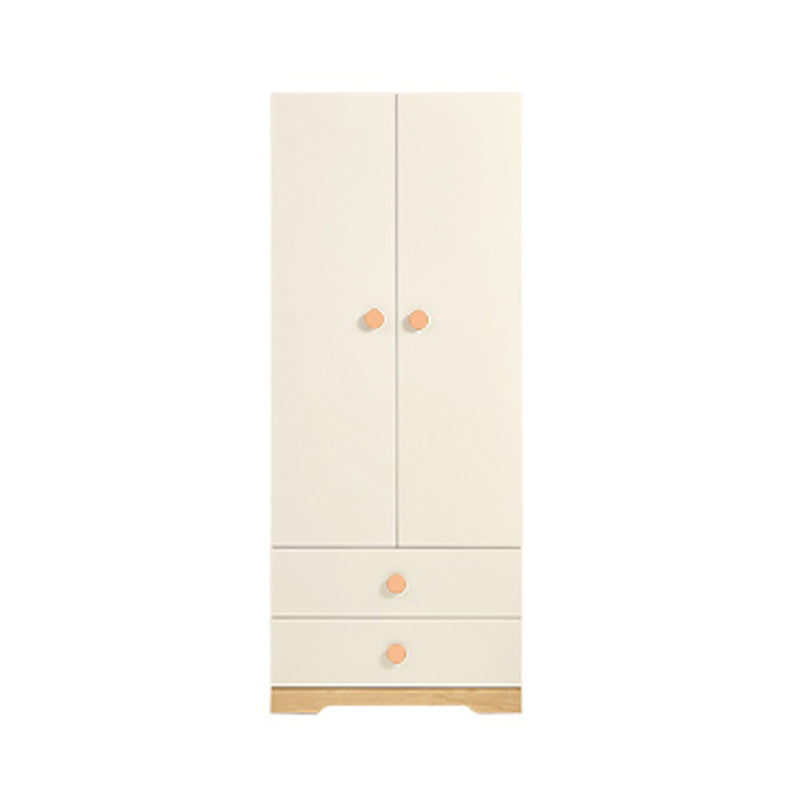 Urban White 2-Door Coat Locker Wooden High Gloss Kid's Wardrobe