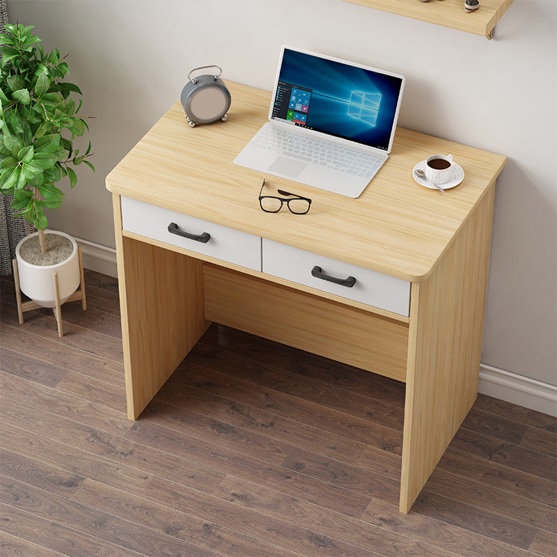 Contemporary Wooden Student Table with 1/2Drawers Writing Desk