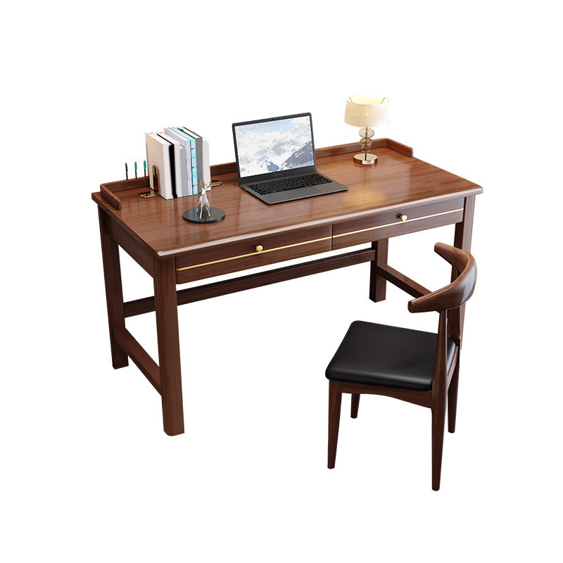 23.6"W Writing Desk Kids Desk and Chair Set with Drawer Solid Wood Kids Desk