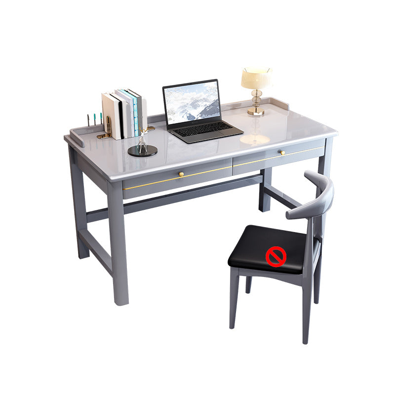 23.6"W Writing Desk Kids Desk and Chair Set with Drawer Solid Wood Kids Desk