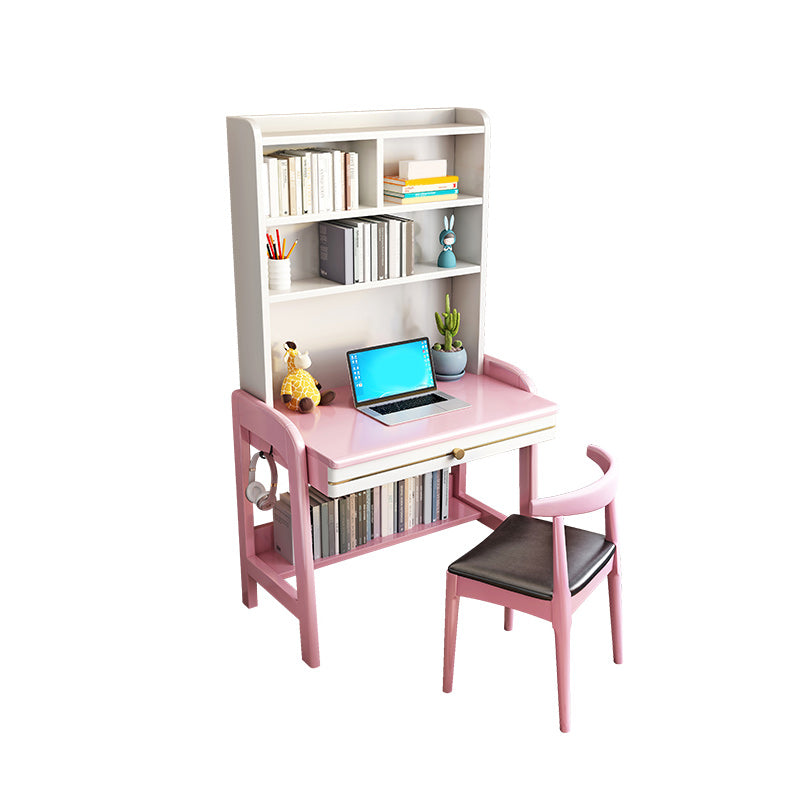 Wooden Writing Desk and Chair Set Kids Desk 23.6"W Kids Desks and Chair