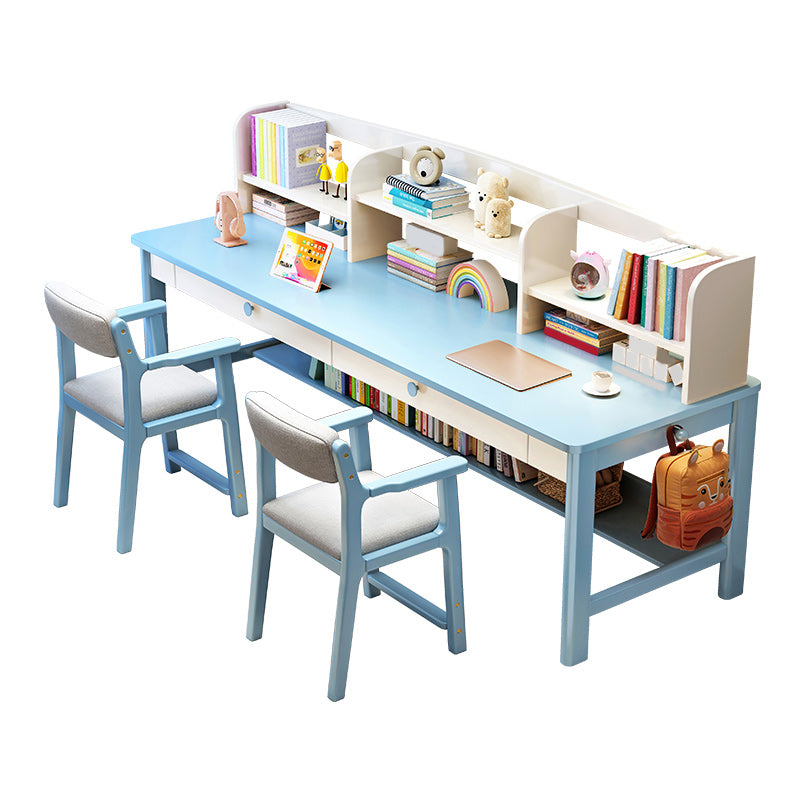 Wooden Desk  Kids Desk 23.6" W Bedroom Writing Corner Kids Desk and Chair