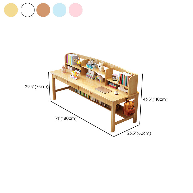 Wooden Desk  Kids Desk 23.6" W Bedroom Writing Corner Kids Desk and Chair