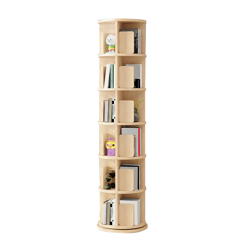 Solid Wood Rotatable Standard Bookcase Children's Storage Bookshelf