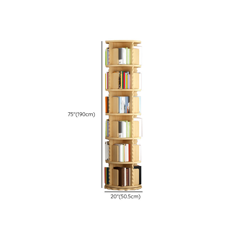 Solid Wood Rotatable Standard Bookcase Children's Storage Bookshelf