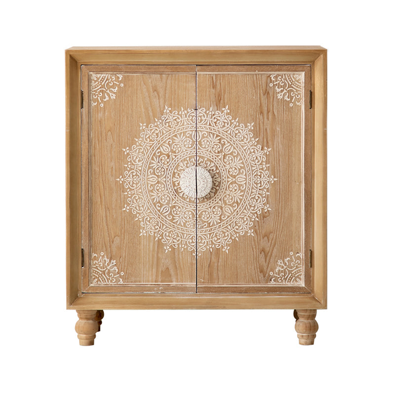 Contemporary Side Board Solid Wood Sideboard Cabinet with Doors for Dining Room