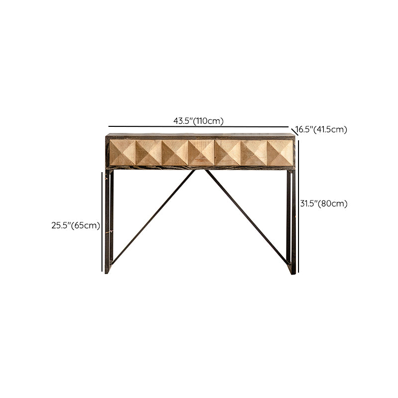 Contemporary Dining Server Pine Buffet Server with Drawers for Dining Room