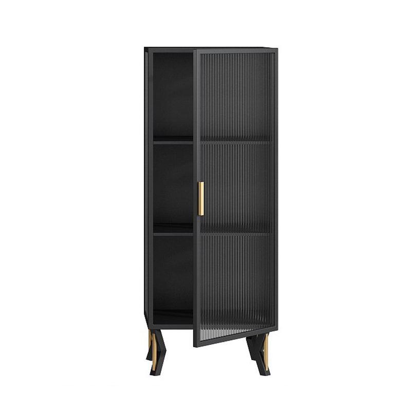 Contemporary Sideboard Cabinet Metal Sideboard with Doors for Dining Room