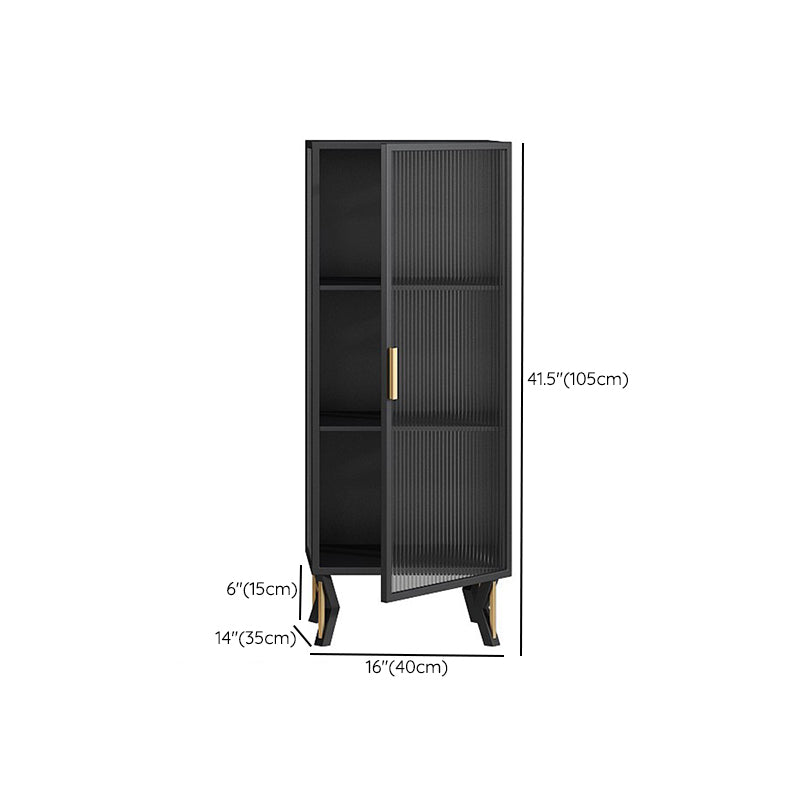 Contemporary Sideboard Cabinet Metal Sideboard with Doors for Dining Room