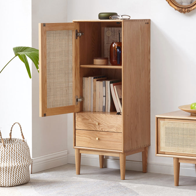 Contemporary Sideboard Oak Sideboard Cabinet with Legs for Kitchen