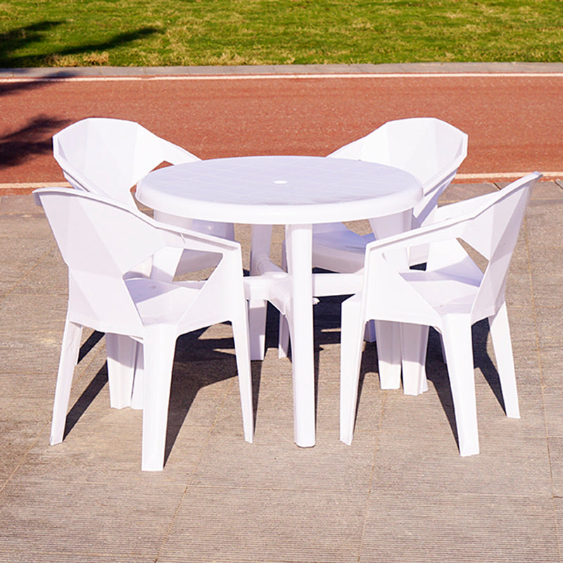 Patio Dining Sets Modern Plastic 4/5 Pieces Patio Dining Table Set