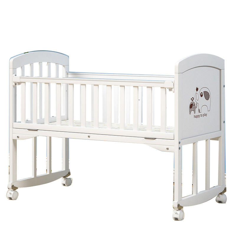 White Solid Wood Crib Cradle Nursery Center Solid Wood Crib Cradle