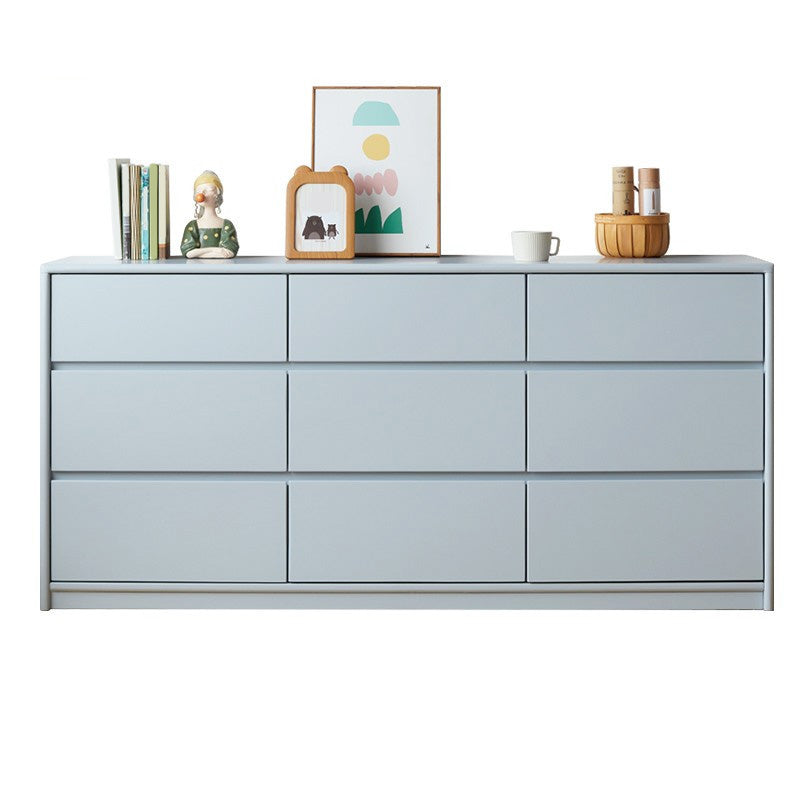 Horizontal Scandinavian Kids Furniture Wooden Matte Baby Dresser