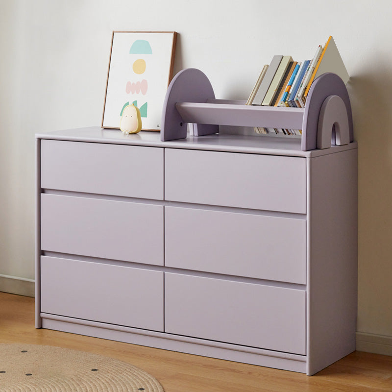 Horizontal Scandinavian Kids Furniture Wooden Matte Baby Dresser