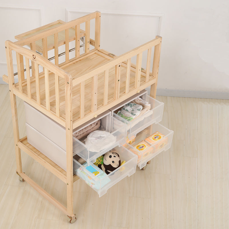 Wooden Baby Changing Table Changing Table with Storage Changing Table