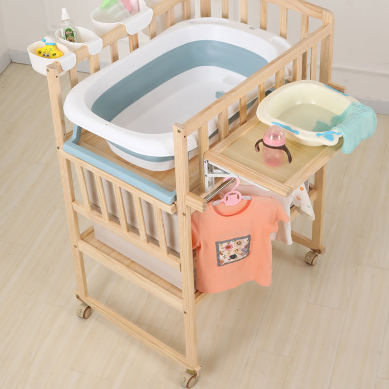 Wooden Baby Changing Table Changing Table with Storage Changing Table