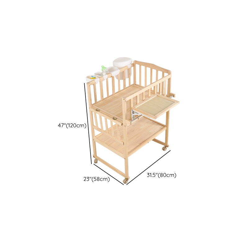 Wooden Baby Changing Table Changing Table with Storage Changing Table