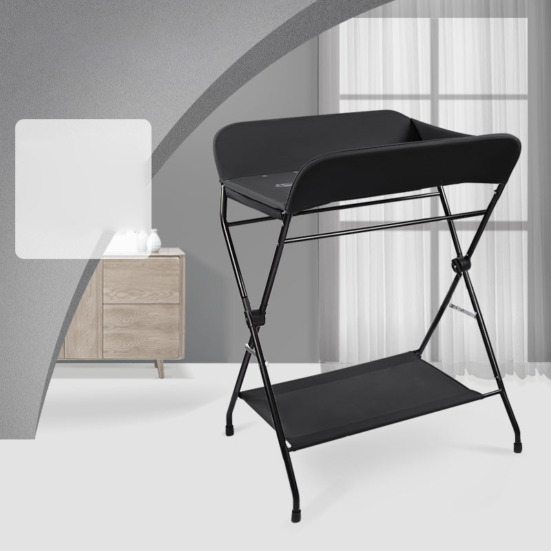 Modern Metal Baby Changing Table Folding Changing Table with Basket