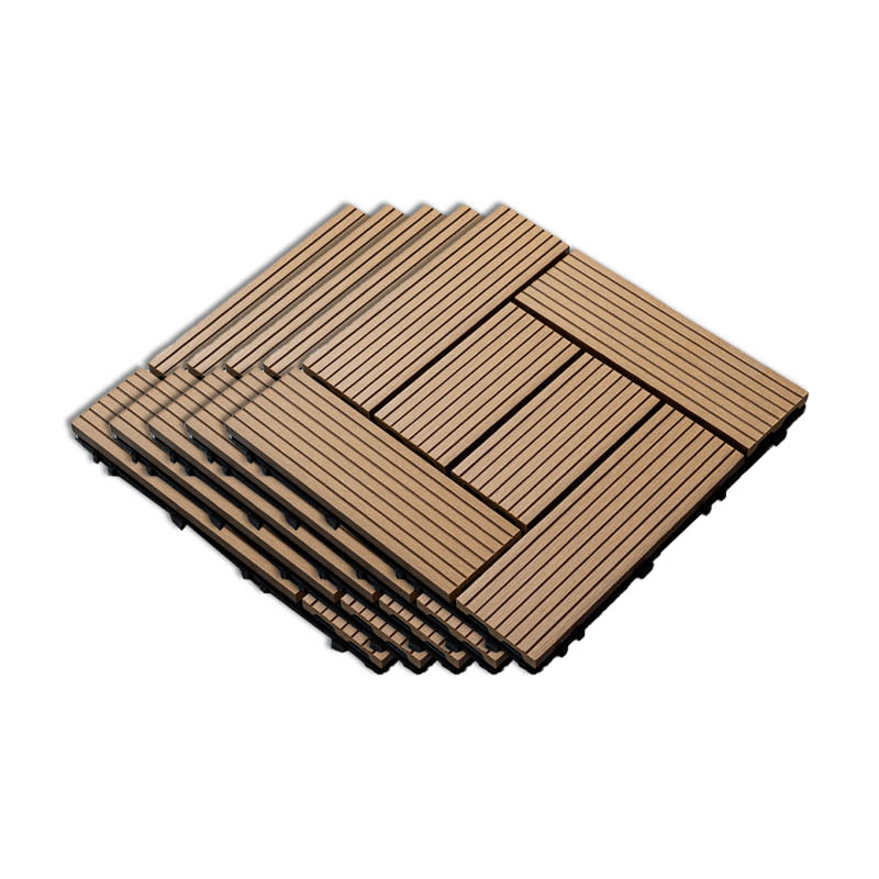 Classical Wooden Flooring Tiles Interlocking Garden Patio Flooring Tiles