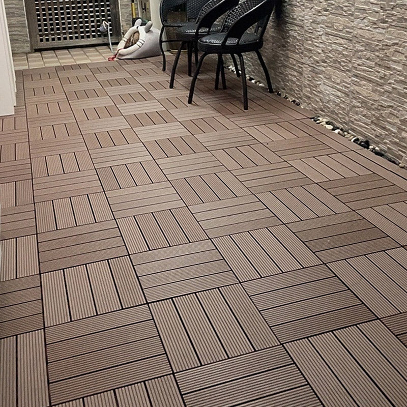 Classical Deck Tile Interlocking Wood Outdoor Flooring Flooring Tile