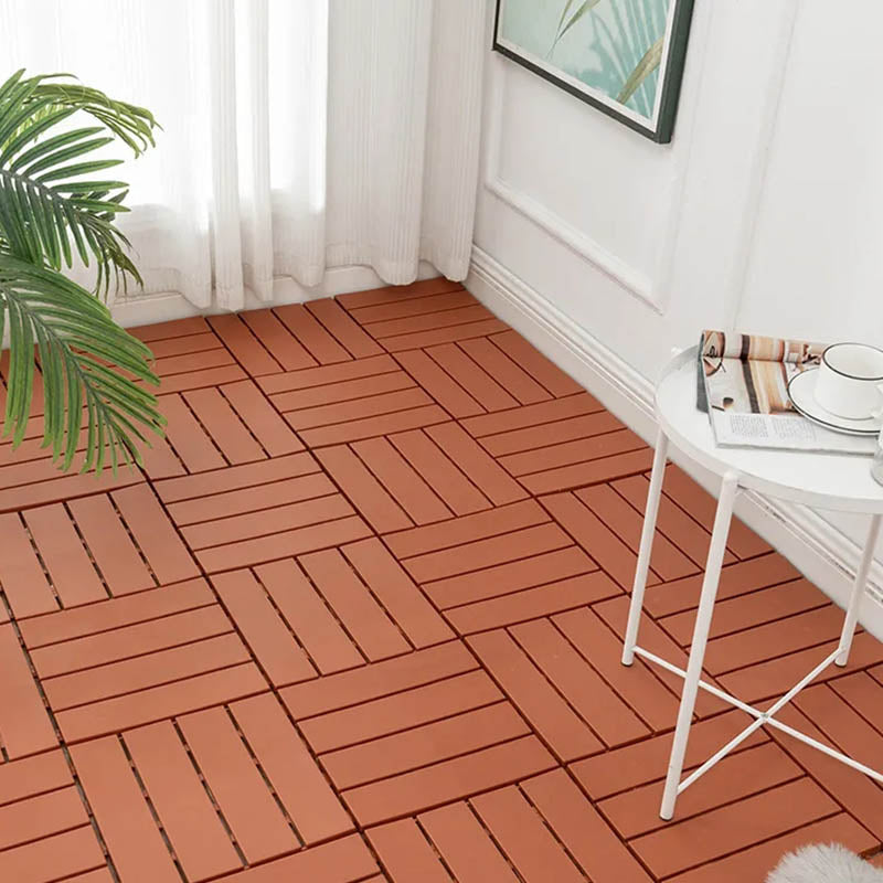 Classical Deck Tile Interlocking Wood Outdoor Flooring Flooring Tile