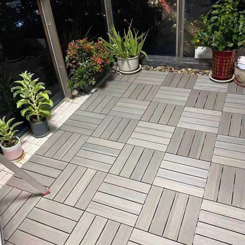 Classical Deck Tile Interlocking Wood Outdoor Flooring Flooring Tile