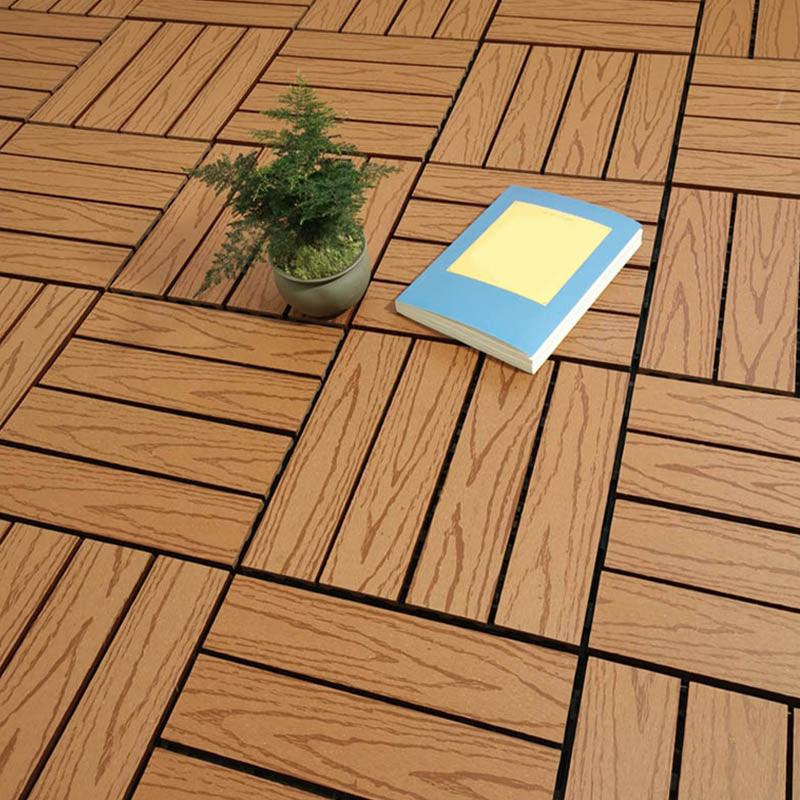 Classical Deck Tile Interlocking Wood Outdoor Flooring Flooring Tile