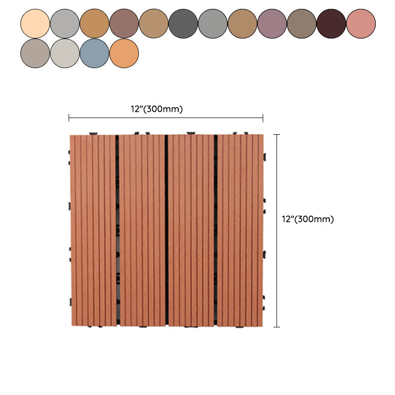 Classical Deck Tile Interlocking Wood Outdoor Flooring Flooring Tile